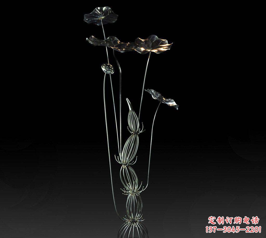 海南不锈钢荷叶雕塑精致优雅的艺术宝藏
