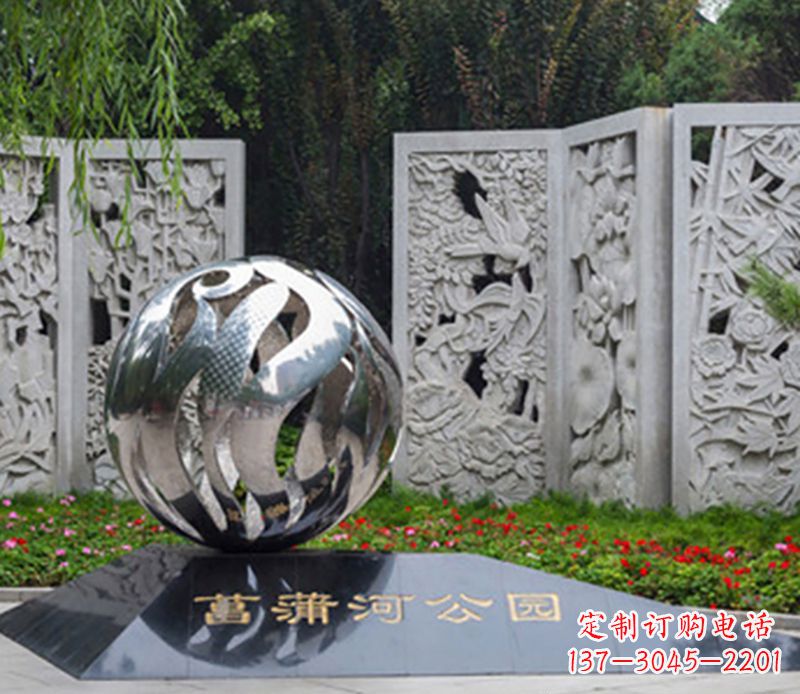 海南飘带雕塑不锈钢的外部装饰