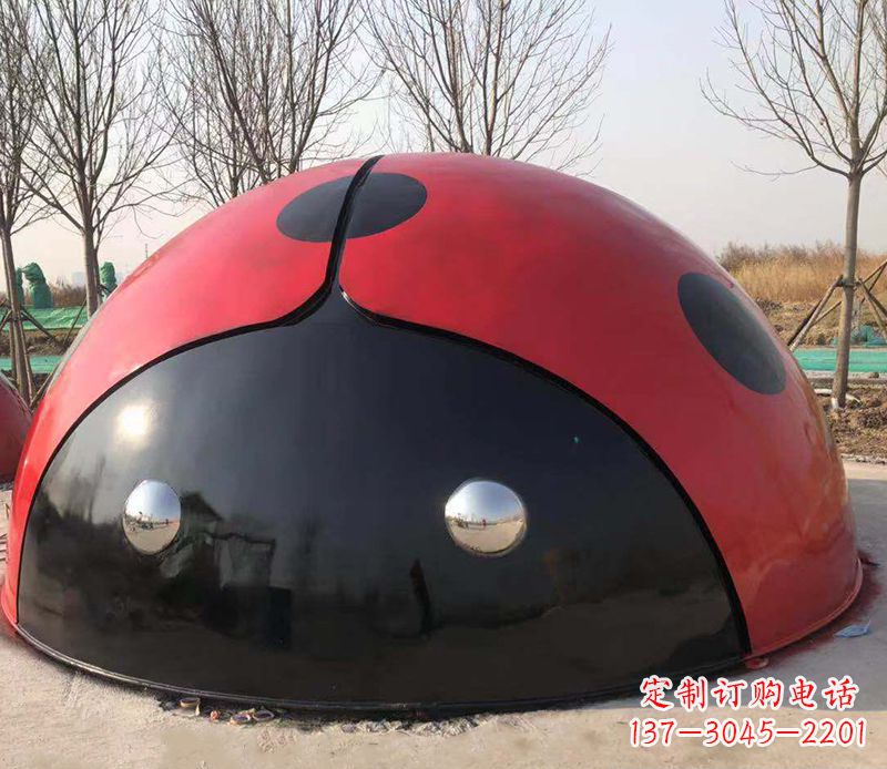 海南不锈钢瓢虫雕塑精致的艺术之美