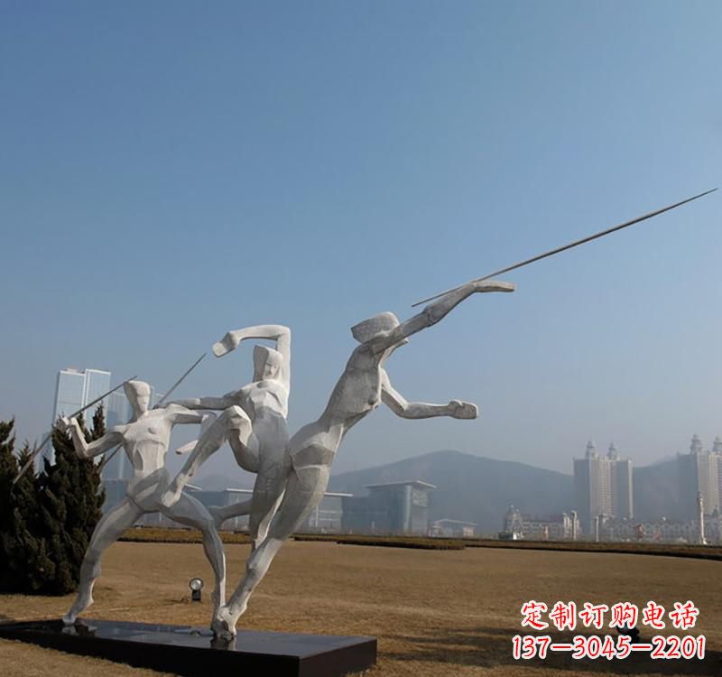 海南不锈钢标枪雕塑