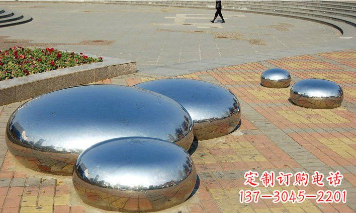 海南不锈钢水滴雕塑艺术与美的完美结合