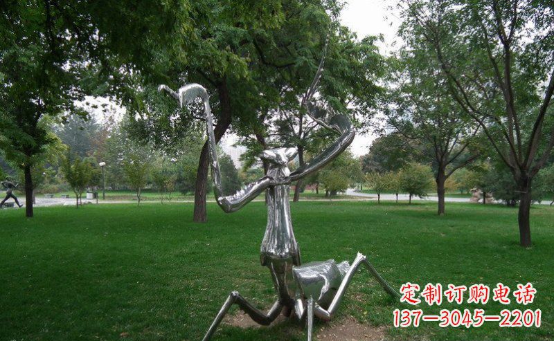 海南不锈钢螳螂古朴雅致的雕塑