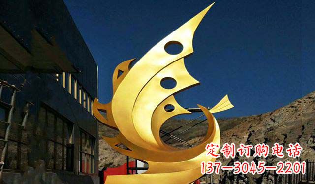 海南不锈钢铁艺凤凰雕塑精美绝伦