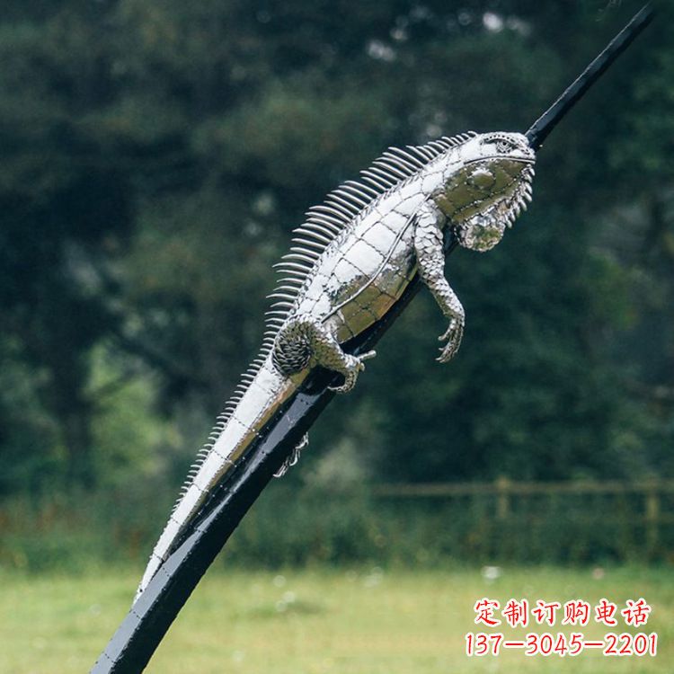 海南不锈钢蜥蜴雕塑艺术的精美体现