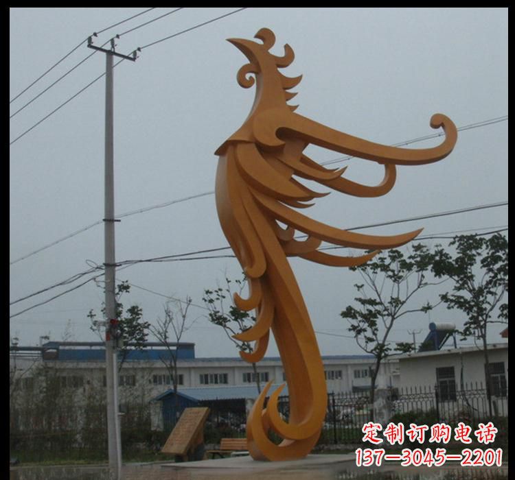 海南不锈钢凤凰雕塑抽象艺术的精美杰作