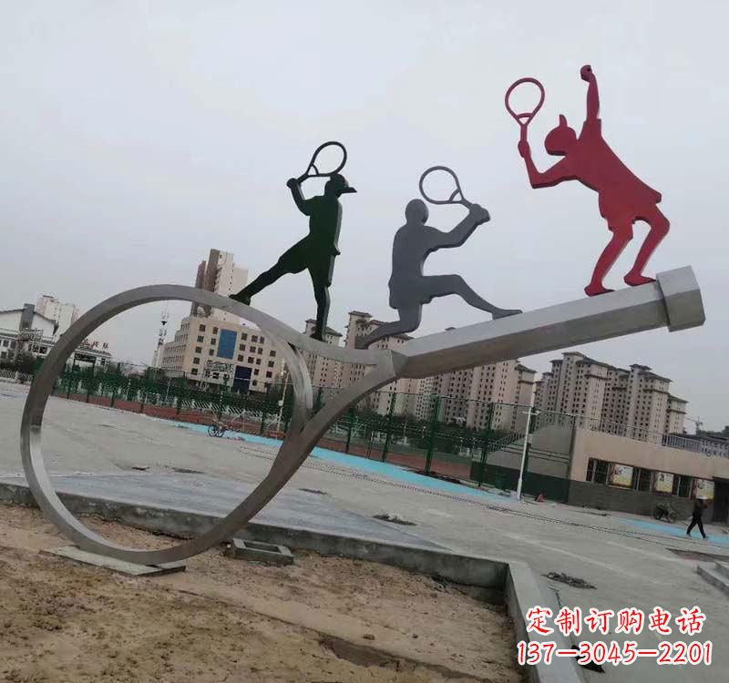 海南不锈钢羽毛球雕塑精美的艺术装点