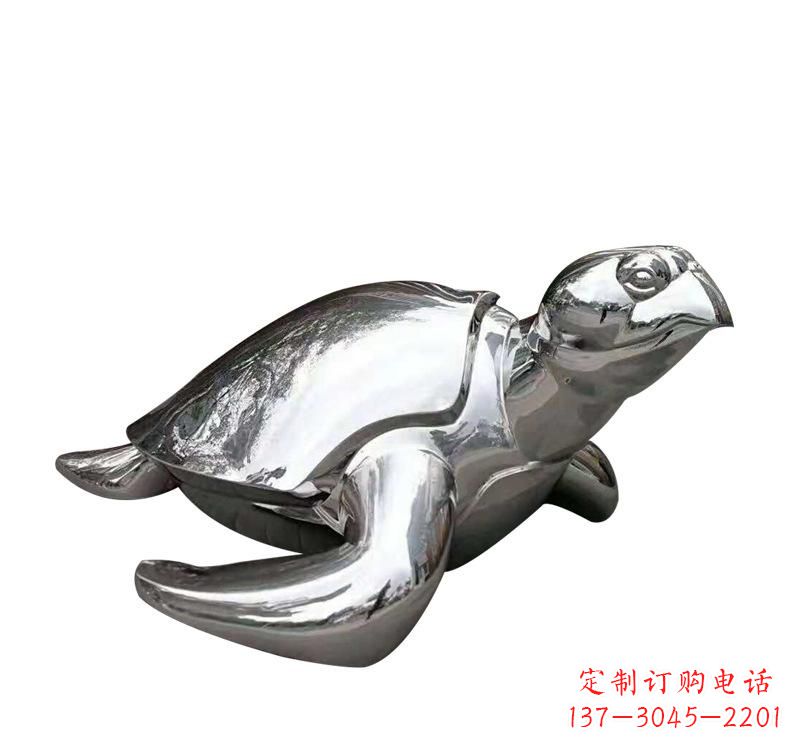 海南不锈钢海龟雕塑象征着长寿和坚强
