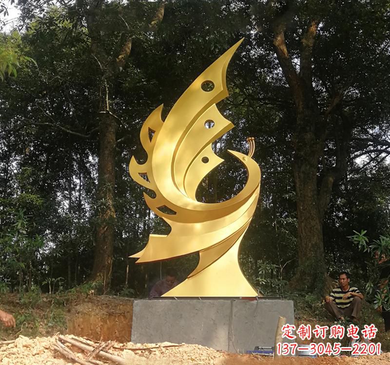 海南不锈钢凤凰雕塑——彰显传统文化之美