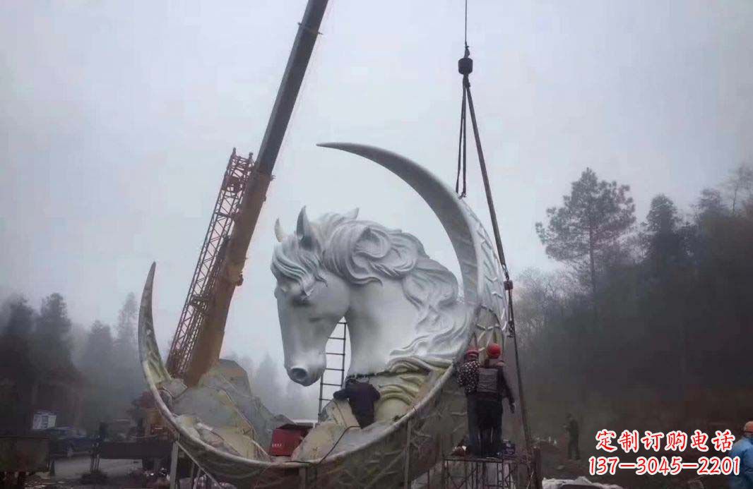 海南不锈钢月亮雕塑