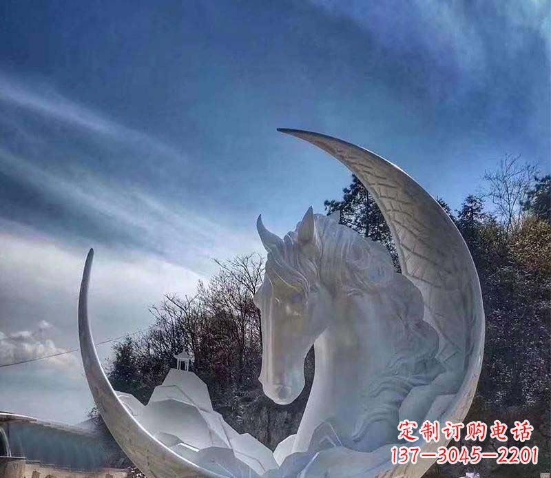 海南不锈钢月亮雕塑一种独特的艺术品
