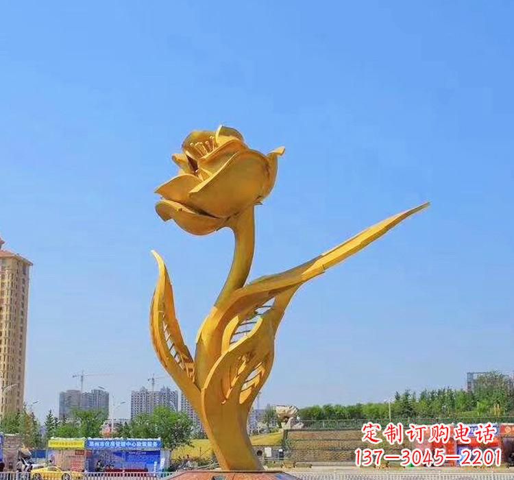海南精美不锈钢紫荆花雕塑