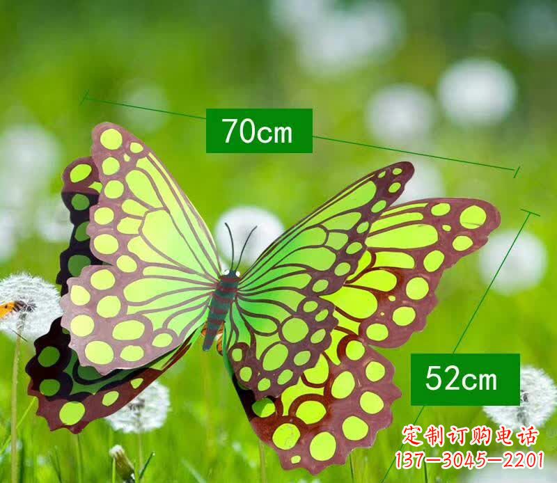 海南不锈钢蝴蝶雕塑彩色园林的精灵