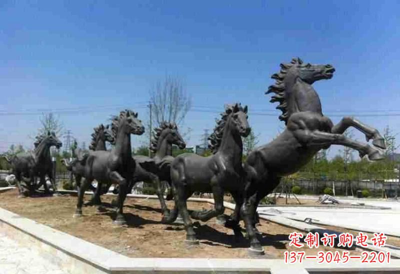 海南铜马雕塑美观华贵的城市艺术