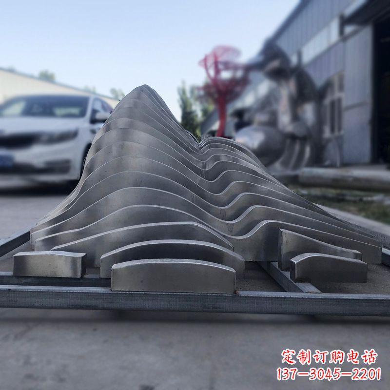 海南不锈钢假山雕塑精致耐用的艺术品