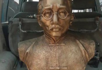 海南蔡元培半身像铜雕