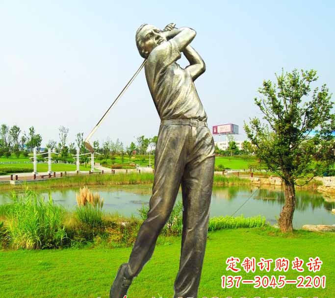 海南高尔夫球雕塑把高尔夫运动熔铸成艺术