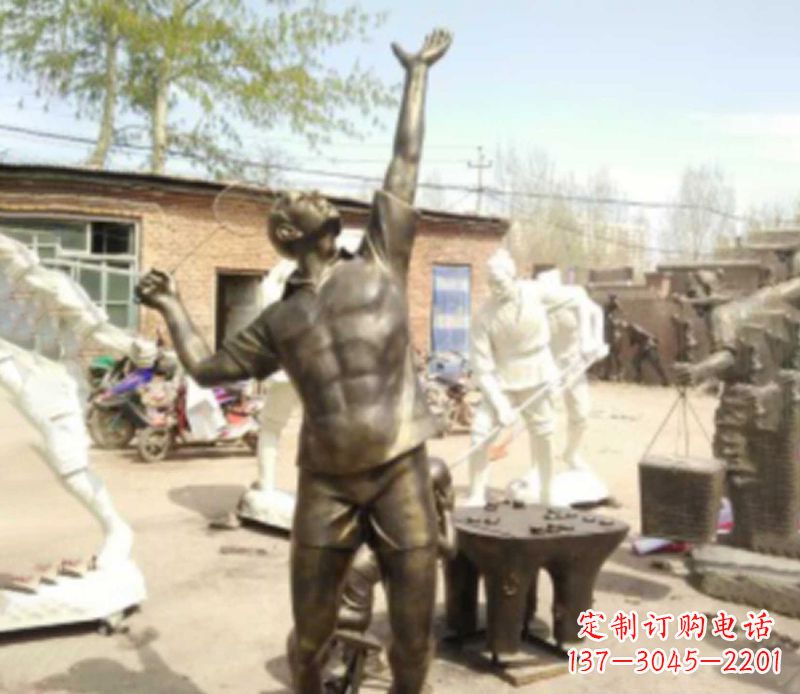 海南羽毛球雕塑传承运动精神