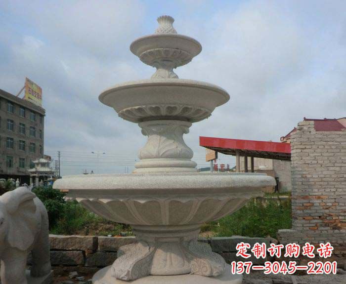 海南喷泉雕塑灵动精致的大理石美