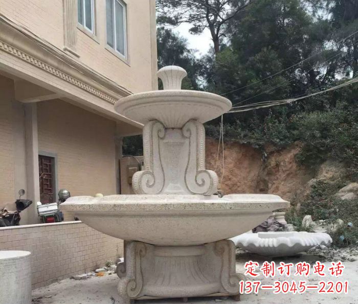 海南大理石大型喷泉雕塑精致美观又富有艺术气息