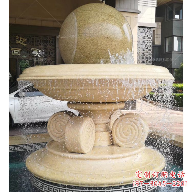 海南大理石风水球雕塑传承古老文化的象征