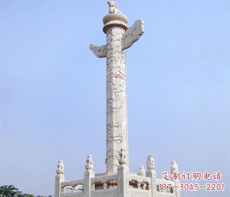 海南大理石华表雕塑