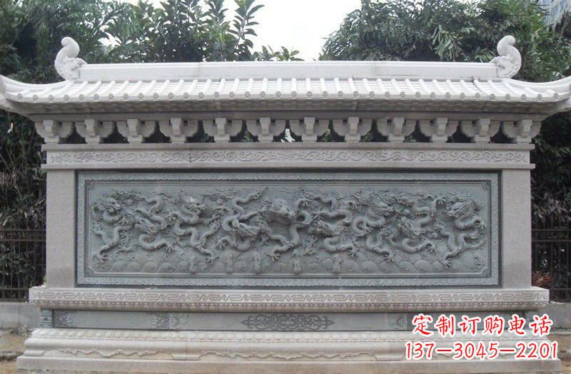 海南大理石九龙壁雕塑