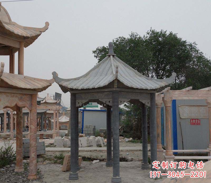 海南大理石凉亭精美石雕