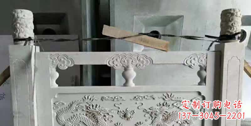 海南大理石龙浮雕栏板雕塑