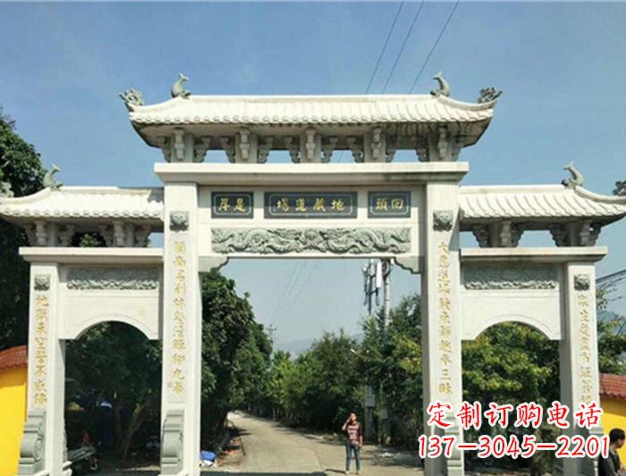 海南大理石牌坊雕塑