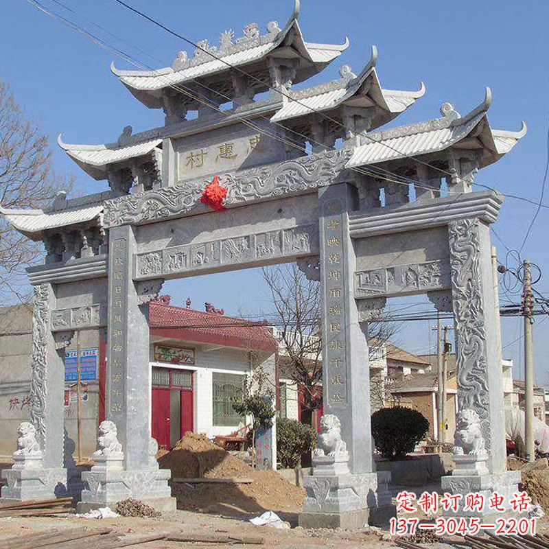 海南大理石牌坊石雕艺术