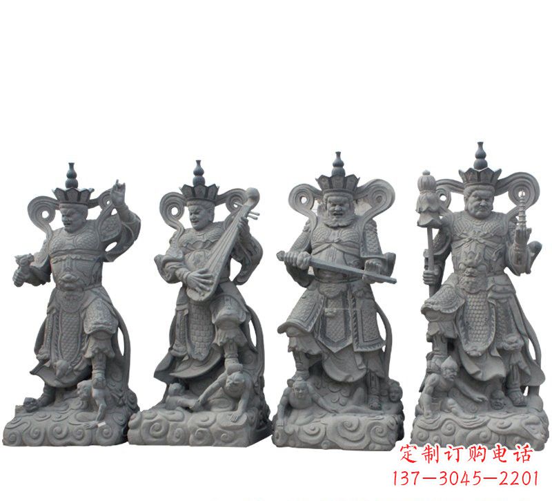 海南四大天王大理石雕塑