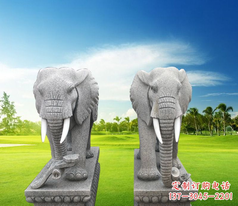 海南精美大象雕塑,招财进宝