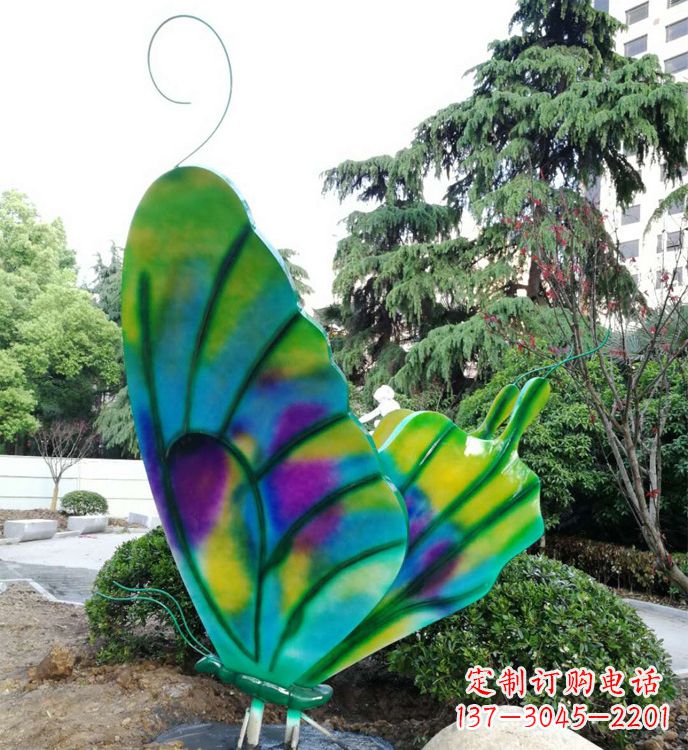 海南不锈钢蝴蝶雕塑，装点城市广场