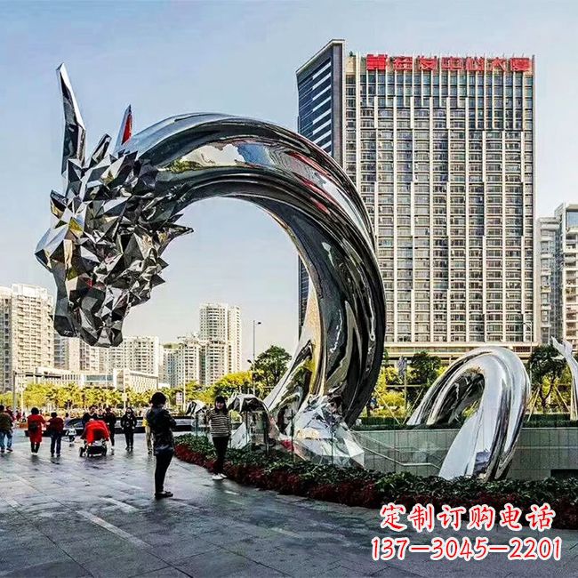 海南不锈钢创意动物雕塑