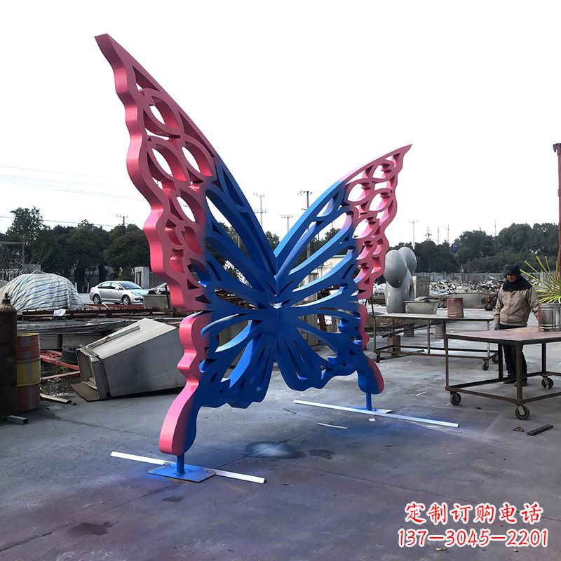 海南不锈钢蝴蝶雕塑