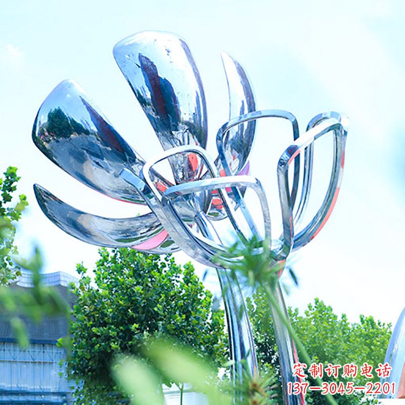 海南精美不锈钢玫瑰雕塑