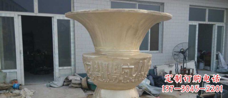 海南高品质大型花盆铜雕