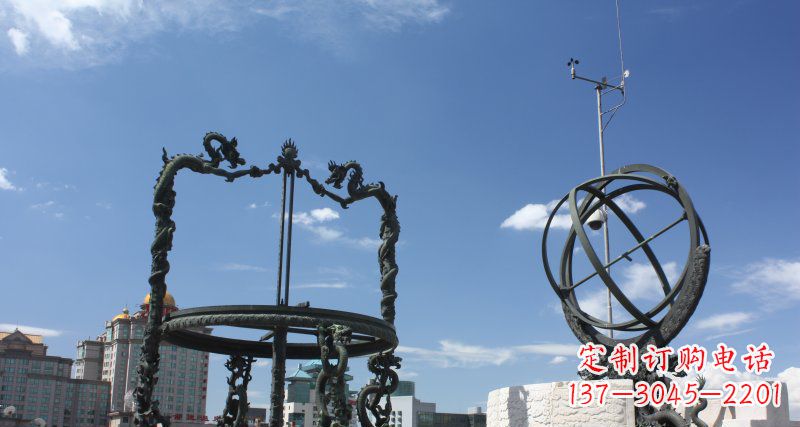 海南中领雕塑浑天仪雕塑 铜雕景观构筑