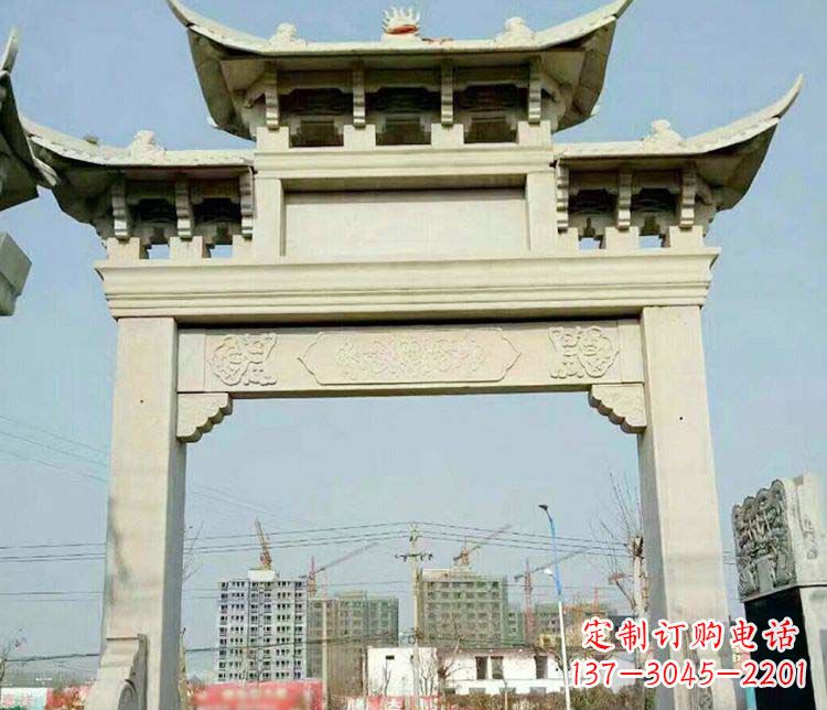 海南精美牌坊石雕