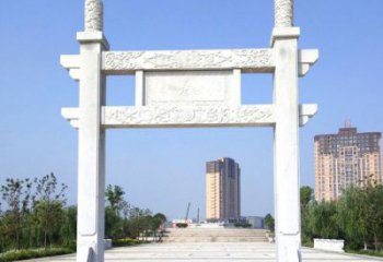 海南单门景区石牌楼