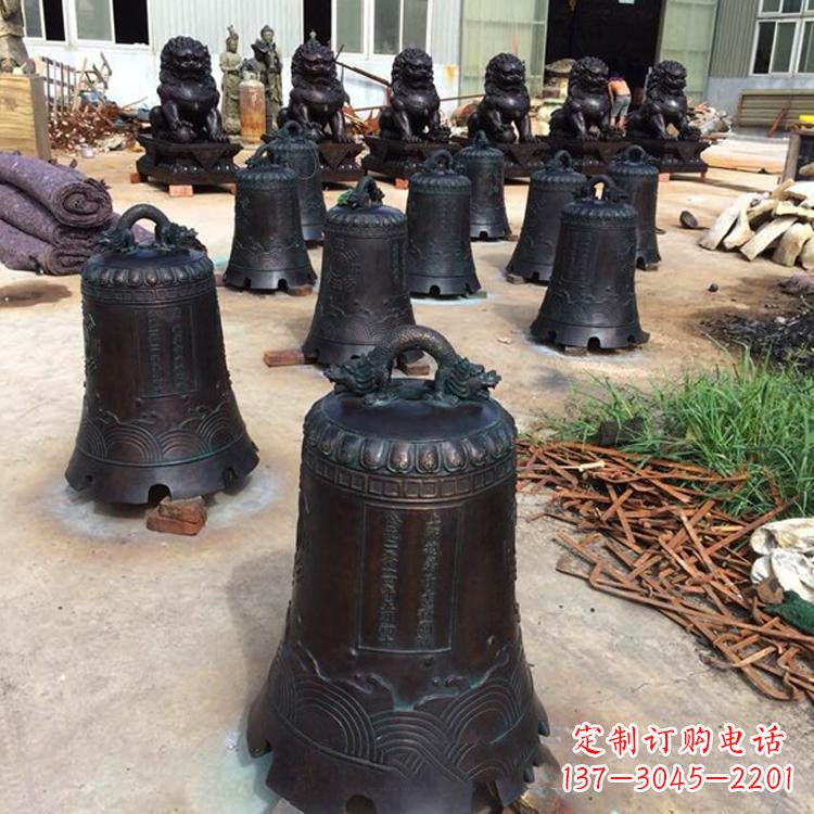 海南手工精美的铜钟雕塑