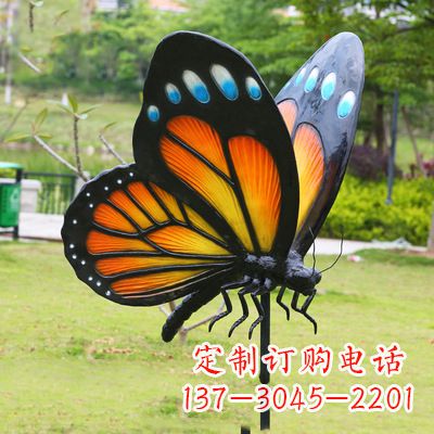 海南黄色蝴蝶雕塑