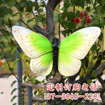 海南浅绿色蝴蝶雕塑