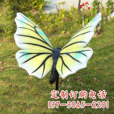 海南色彩丰富的仿真蝴蝶雕塑