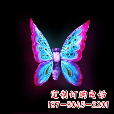 海南璀璨发光蝴蝶雕塑