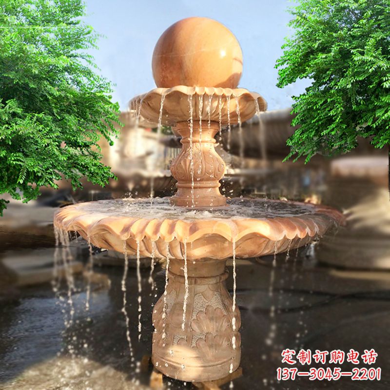 海南精致别致的风水球雕塑