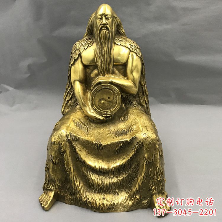 海南伏羲·神话传说铜雕塑