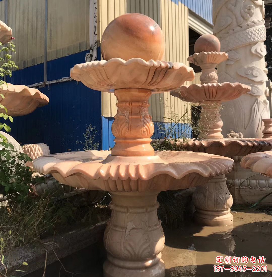 海南各类石雕风水球