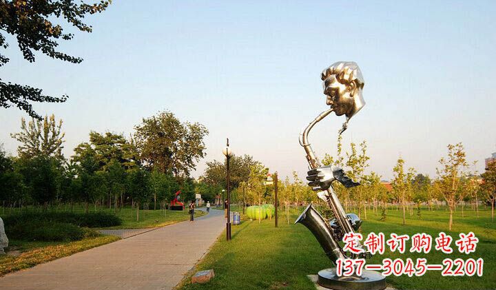 海南不锈钢萨克斯抽象雕塑