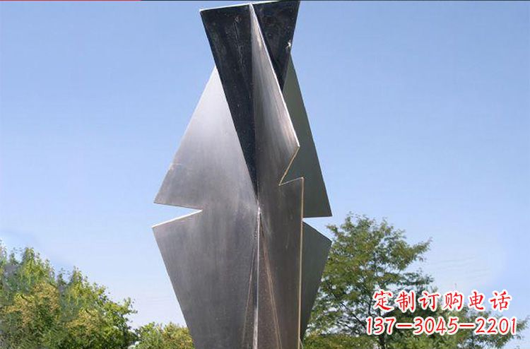 海南不锈钢树叶雕塑更新公园景观